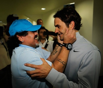Federer - Maradona - 2013 Dubai